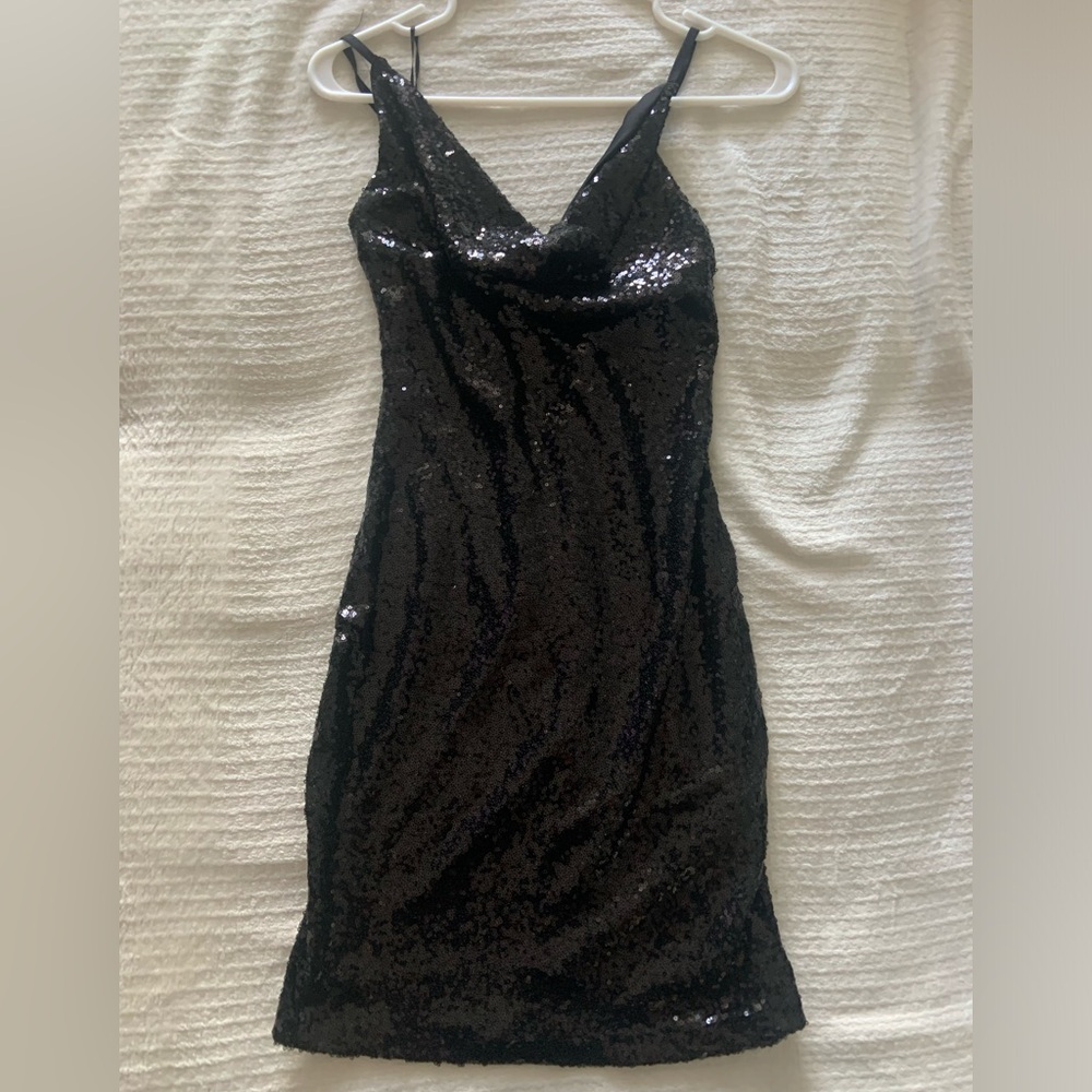 NEW Black Sequin Dress